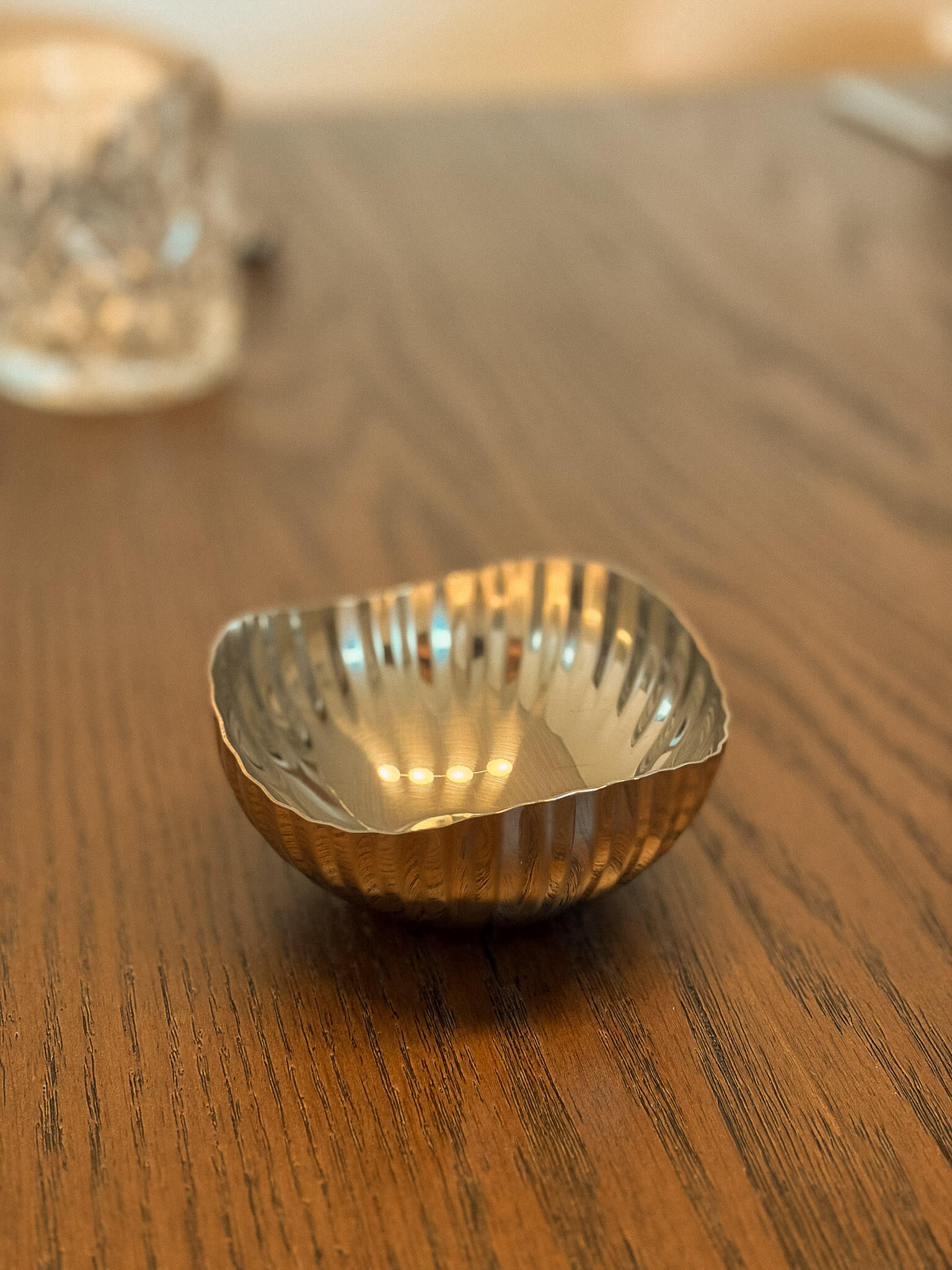 Lille Serveringsskål 10cm - Riflet Bølge